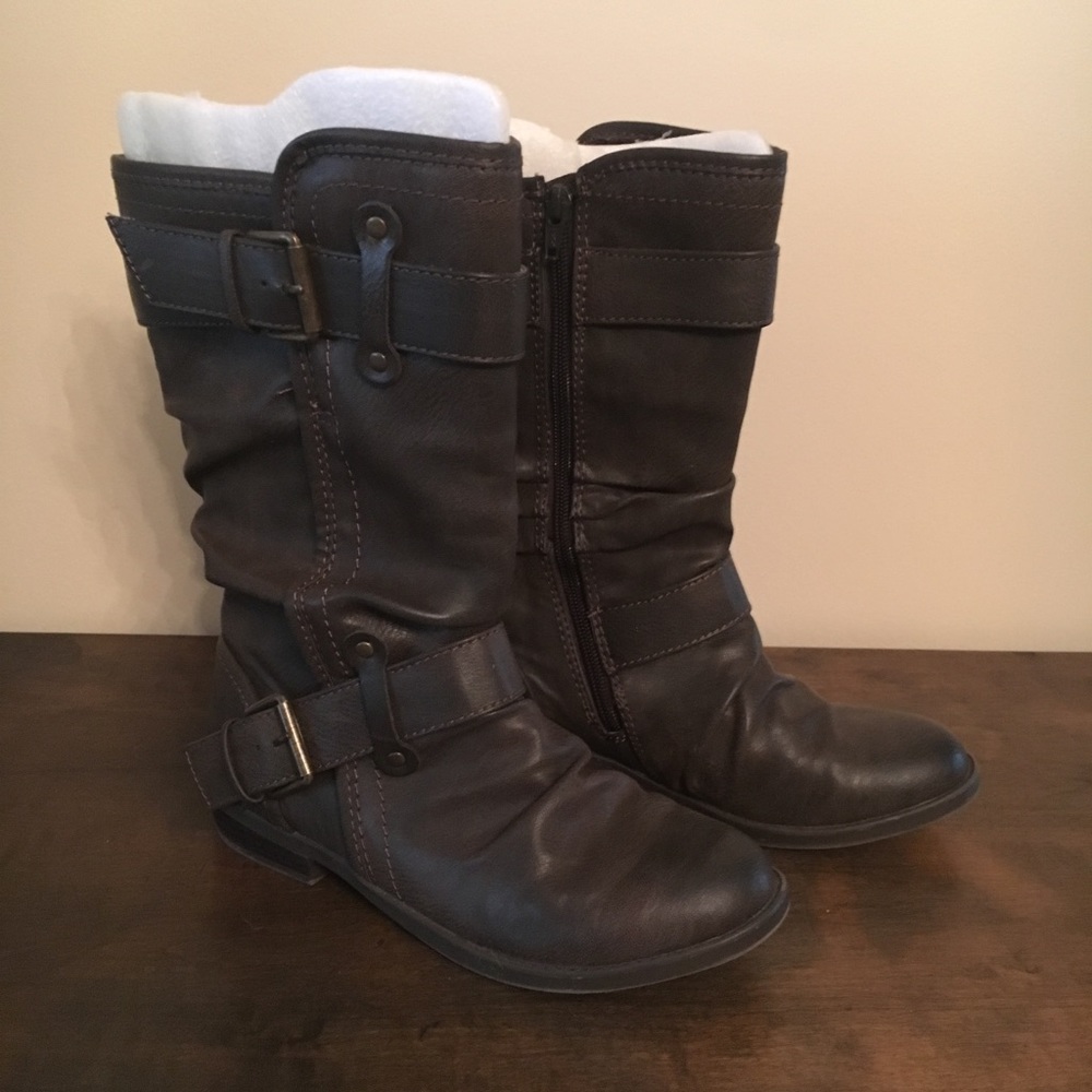 Dark Brown Report Moto Boots